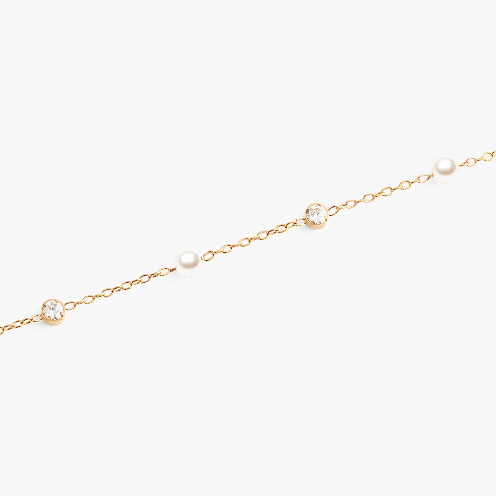 Lắc tay Daniel Wellington DW00401953 | Pearl Bracelet Rose Gold | Laimut