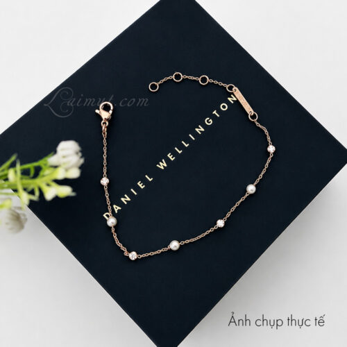 Lắc tay Daniel Wellington DW00401953 | Pearl Bracelet Rose Gold | Laimut | Ảnh chụp thực tế