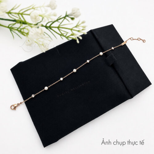 Lắc tay Daniel Wellington DW00401953 | Pearl Bracelet Rose Gold | Laimut | Ảnh chụp thực tế