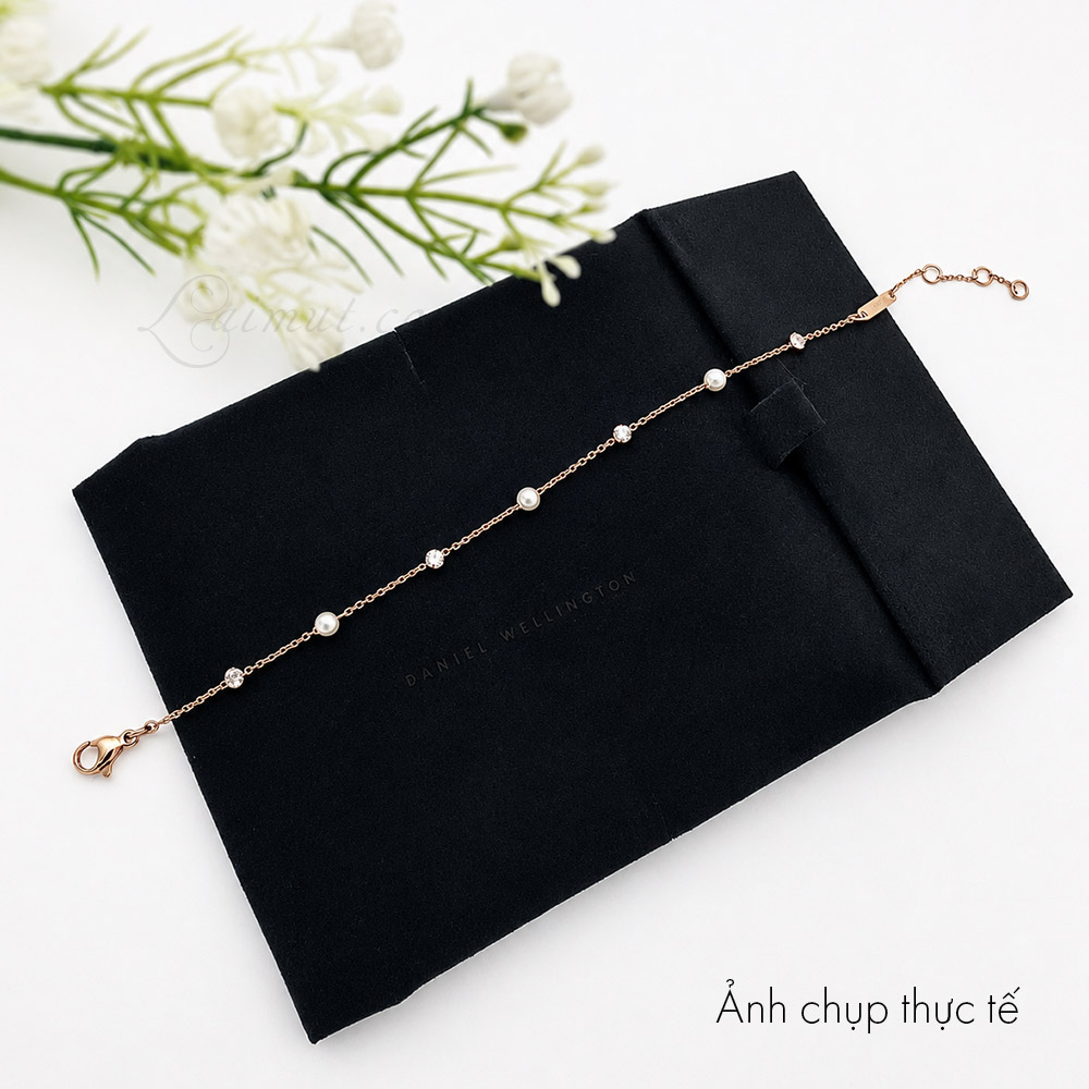 Lắc tay Daniel Wellington DW00401953 | Pearl Bracelet Rose Gold | Laimut | Ảnh chụp thực tế