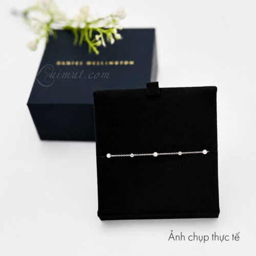 Lắc tay Daniel Wellington DW00401953 | Pearl Bracelet Rose Gold | Laimut | Ảnh chụp thực tế