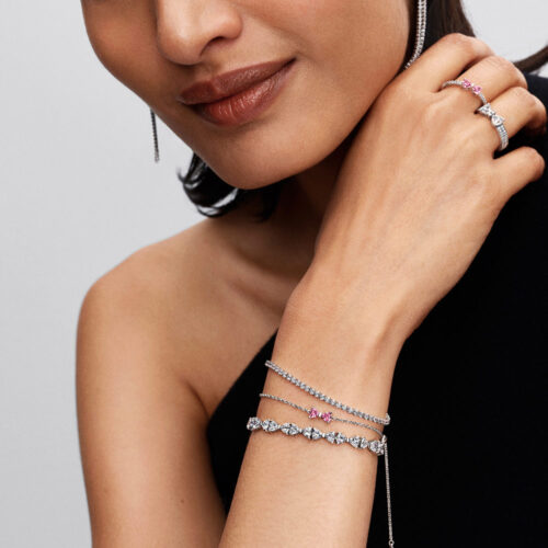 Lắc tay Pandora 594234C01 chính hãng | Bow Chain Bracelet | Laimut | Ảnh mẫu đeo