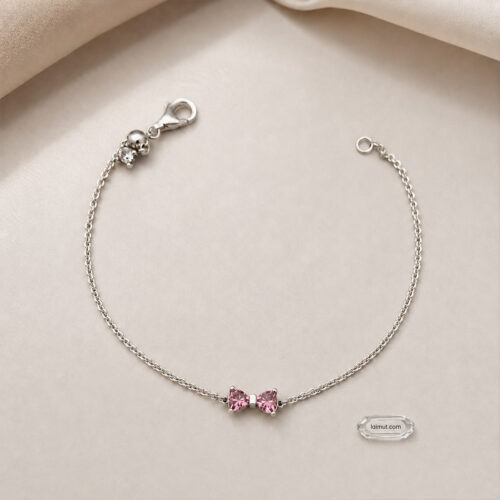 Lắc tay Pandora 594234C01 chính hãng | Bow Chain Bracelet | Laimut | Ảnh chụp thực tế