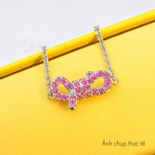 Lắc tay Swarovski 5723553 chính hãng | Lifelong Bow Bracelet | Laimut | Ảnh chụp thực tế mặt lắc