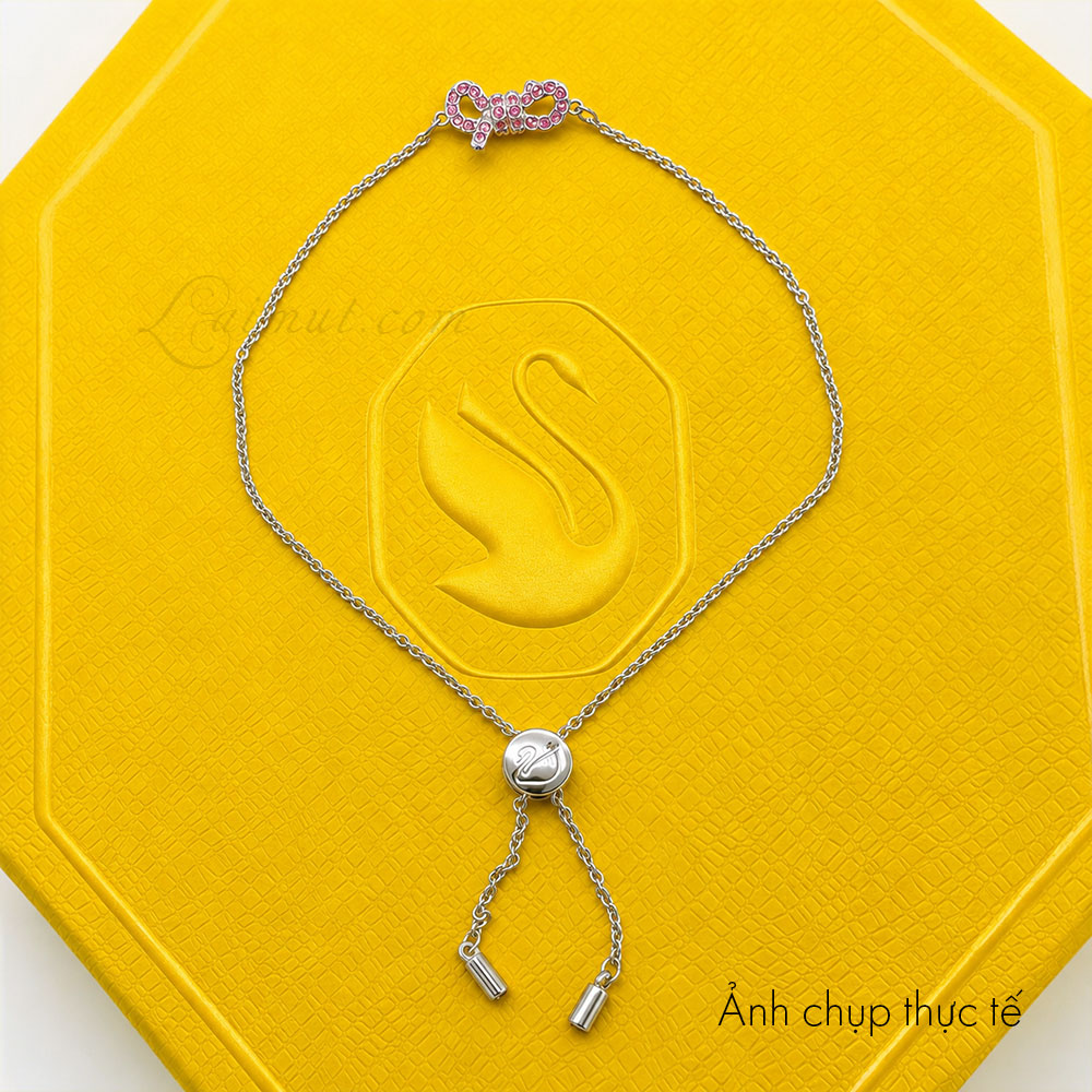 Lắc tay Swarovski 5723553 chính hãng | Lifelong Bow Bracelet | Laimut | Ảnh chụp thực tế