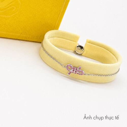 Lắc tay Swarovski 5723553 chính hãng | Lifelong Bow Bracelet | Laimut | Ảnh chụp thực tế