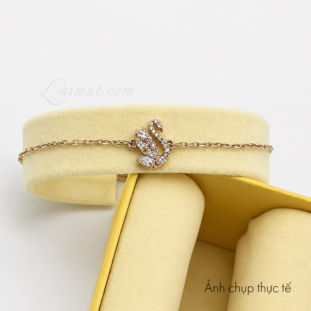 Lắc tay Swarovski 5738202 chính hãng | Swan Bracelet | Ảnh thật chụp cận