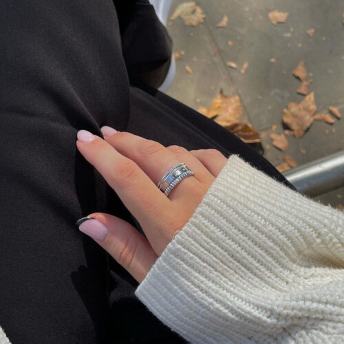Nhẫn Daniel Wellington Chính Hãng Elevation Ring Silver, Bạc