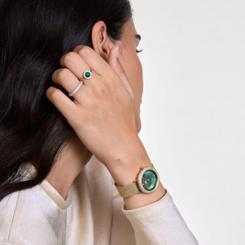 Nhẫn Daniel Wellington Chính Hãng Pavé Crystal Ring, Vàng Gold