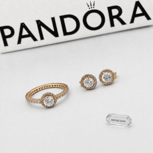 Nhẫn Pandora 188861C01 chính hãng | Classic Sparkle Halo Ring | Laimut | Ảnh chụp thực tế