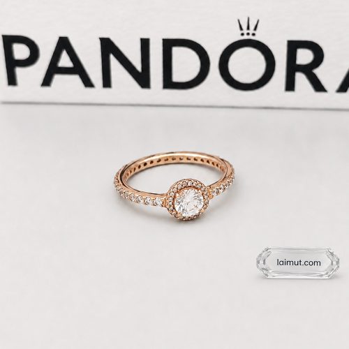 Nhẫn Pandora 188861C01 Classic Sparkle Halo Ring | Laimut | Ảnh chụp thực tế