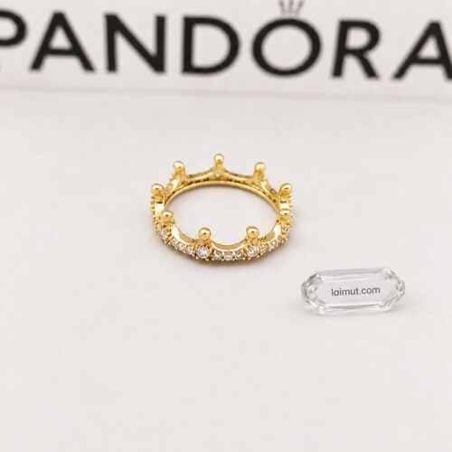 Nhẫn Pandora 167119CZ Clear Sparkling Crown Ring | Laimut | Ảnh chụp thực tế