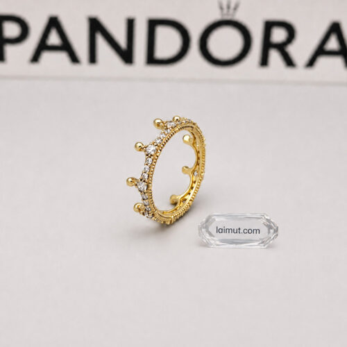 Nhẫn Pandora 167119CZ Clear Sparkling Crown Ring | Laimut | Ảnh chụp thực tế