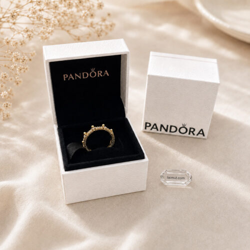 Nhẫn Pandora 167119CZ Clear Sparkling Crown Ring | Laimut | Ảnh chụp thực tế fullbox