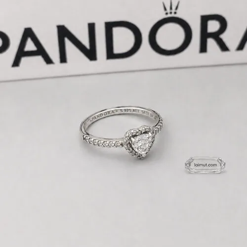 Nhẫn Pandora 198421C01 Elevated Heart Ring | Laimut | Ảnh chụp thực tế