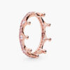 Nhẫn Pandora Chính Hãng Pink Sparkling Crown Ring 187087NPO