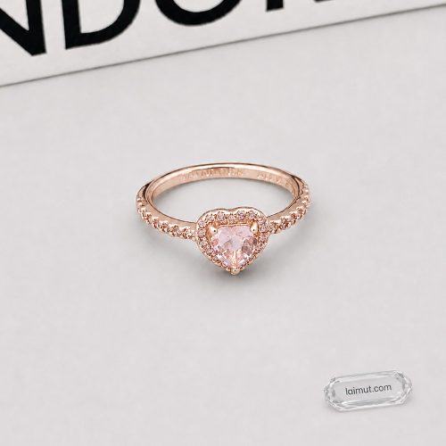 Nhẫn Pandora 188421C04 Sparkling Elevated Heart Ring | Ảnh chụp thực tế | Laimut