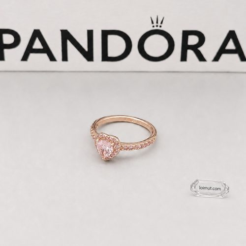 Nhẫn Pandora 188421C04 Sparkling Elevated Heart Ring | Ảnh chụp thực tế | Laimut
