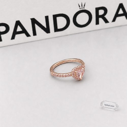 Nhẫn Pandora 188421C04 Sparkling Elevated Heart Ring | Ảnh chụp thực tế | Laimut