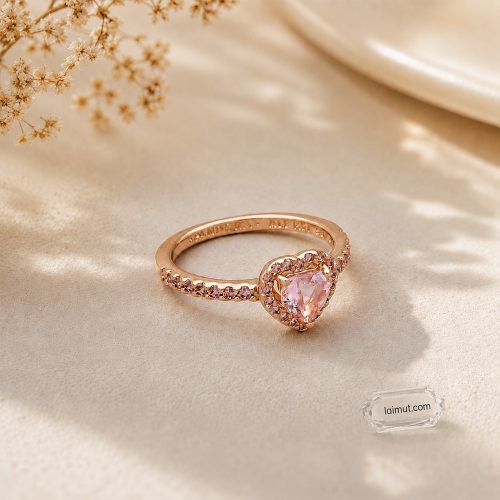 Nhẫn Pandora 188421C04 Sparkling Elevated Heart Ring | Ảnh chụp thực tế | Laimut