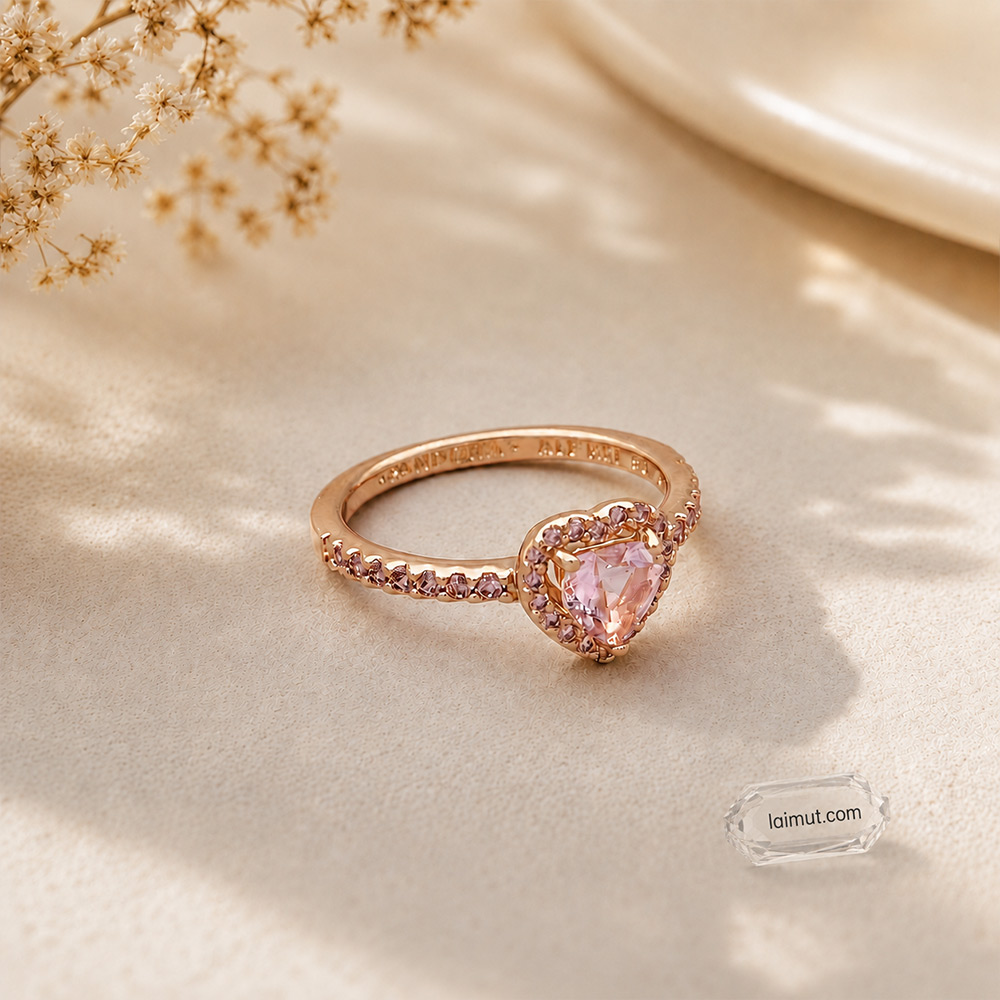 Nhẫn Pandora trái tim chính hãng tại Laimut