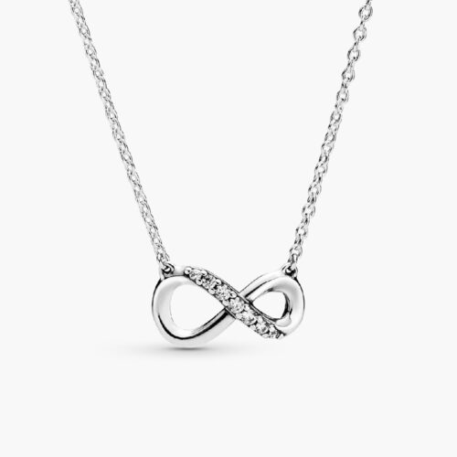 Dây chuyền Pandora 398821C01 chính hãng | Sparkling Infinity Collier Necklace | Laimut