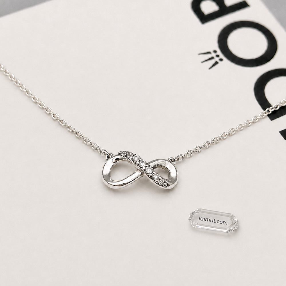 Dây chuyền Pandora 398821C01 chính hãng | Sparkling Infinity Collier Necklace | Laimut | Ảnh chụp thực tế