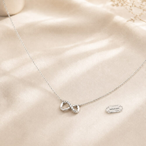 Dây chuyền Pandora 398821C01 chính hãng | Sparkling Infinity Collier Necklace | Laimut | Ảnh chụp thực tế