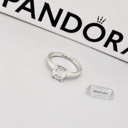Nhẫn Pandora 190052C01 Sparkling Solitaire Ring | Laimut | Ảnh chụp thực tế