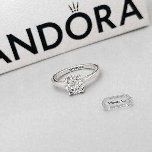 Nhẫn Pandora 190052C01 Sparkling Solitaire Ring | Laimut | Ảnh chụp thực tế