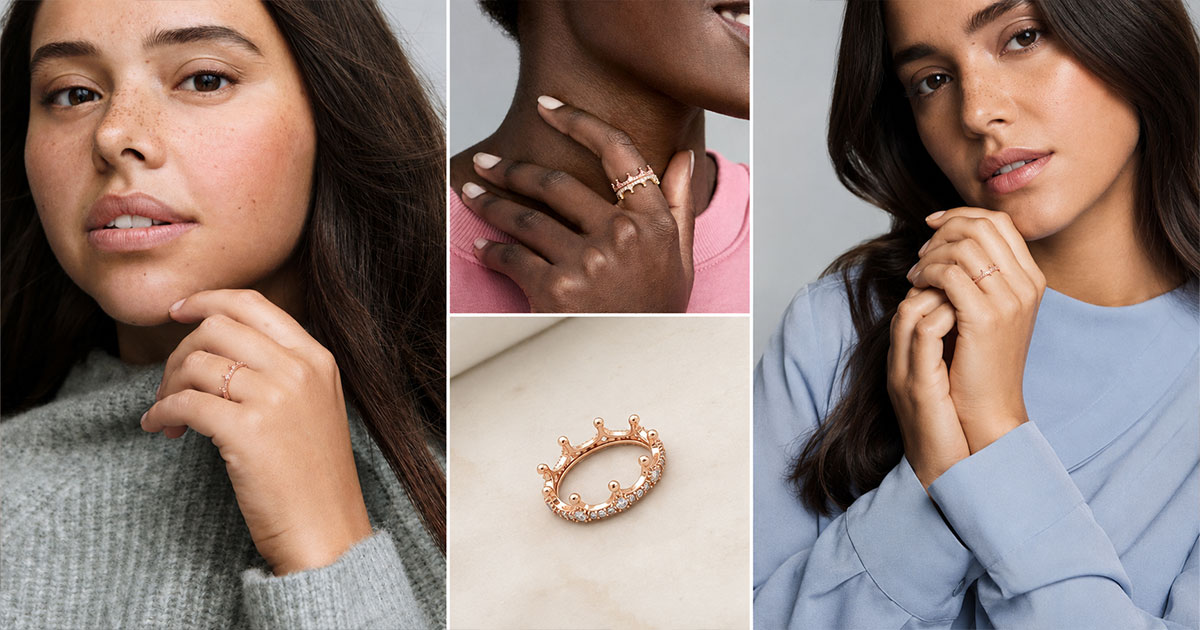 Nhẫn vương miện Pandora chính hãng | Pandora crown ring | Laimut