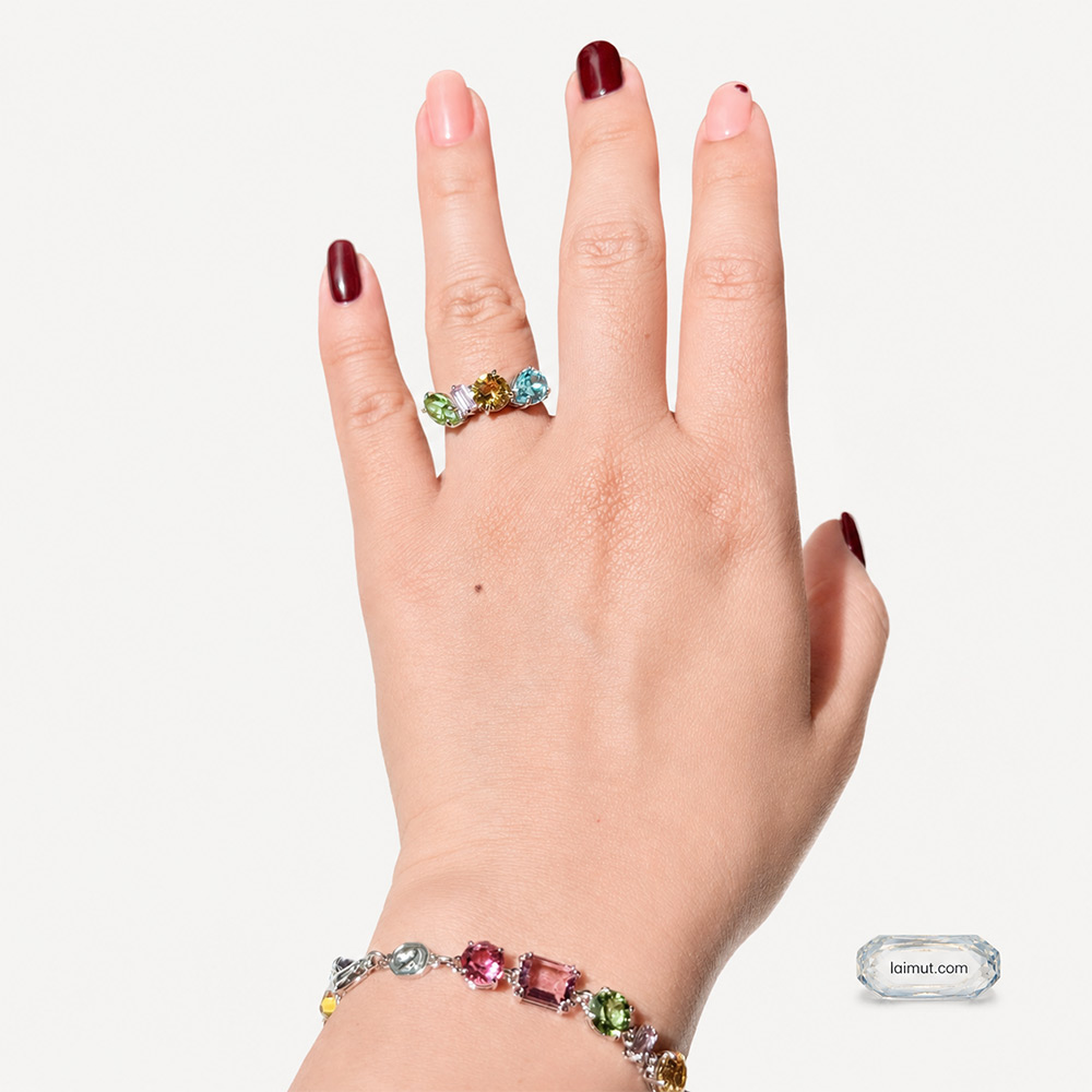 Nhẫn Swarovski Gema 5708939 5708942 5692407 chính hãng | Gema ring | Laimut | Ảnh mẫu đeo