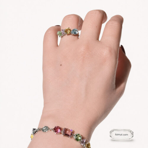 Nhẫn Swarovski Gema 5708939 5708942 5692407 chính hãng | Gema ring | Laimut | Ảnh mẫu đeo