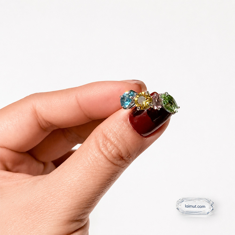Nhẫn Swarovski Gema 5708939 5708942 5692407 chính hãng | Gema ring | Laimut | Ảnh chụp thực tế
