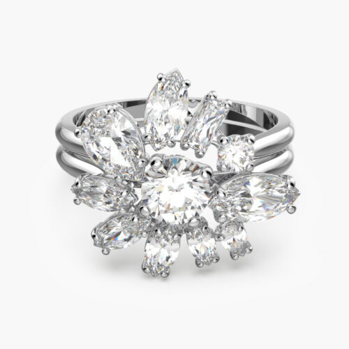 Nhẫn Swarovski Hoa Chính Hãng Flower Gema Cocktail Ring 5644665