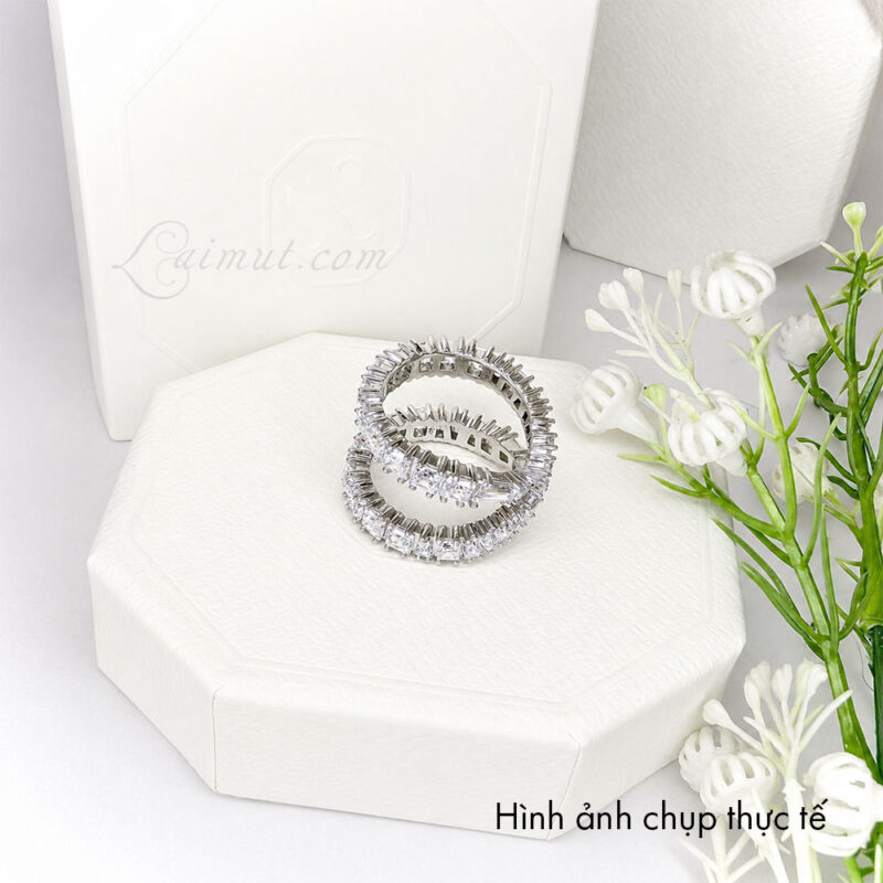 Nhẫn Swarovski 5677631 5677630 5677632 Hyperbola Ring | Ảnh chụp thật 01