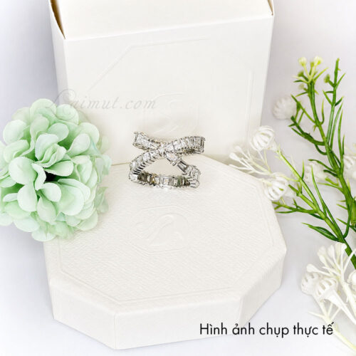 Nhẫn Swarovski 5677631 5677630 5677632 Hyperbola Ring | Ảnh chụp thật 02