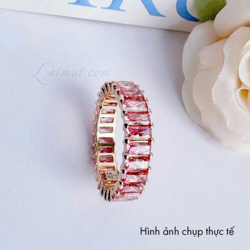 Nhẫn Swarovski 5648286 5648287 5647589 chính hãng | Matrix Ring | Ảnh chụp thật 02