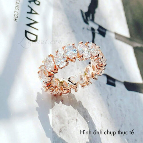 Nhẫn Swarovski 5690090 5690092 5690091 chính hãng | Matrix Vittore Ring | Ảnh thật 02