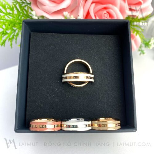 Nhẫn Daniel Wellington Chính Hãng Satin White/ Desert Sand/ Dusty Rose Nam Nữ