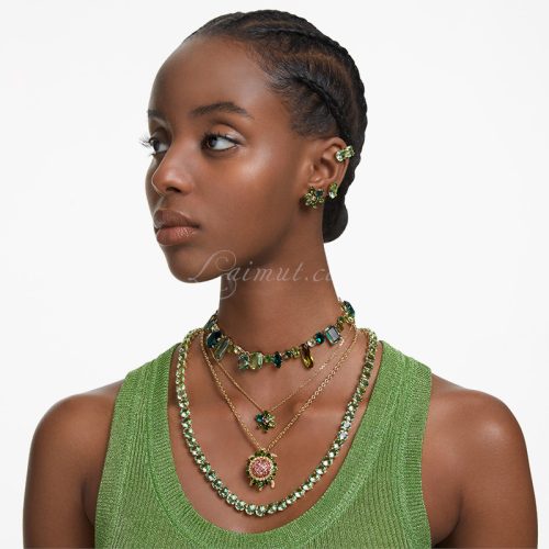 Vòng Cổ Swarovski Chính Hãng Green Gema Necklace 5657388
