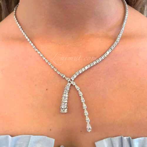 Vòng Cổ Swarovski Chính Hãng Matrix Y Necklace 5692533