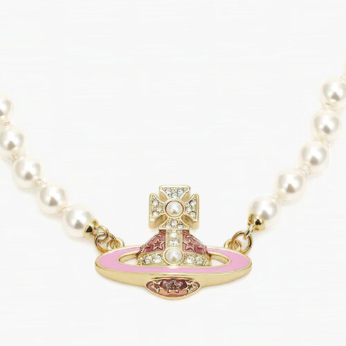 Vòng cổ Vivienne Westwood chính hãng Roxanne Pearl Necklace 238050889434528