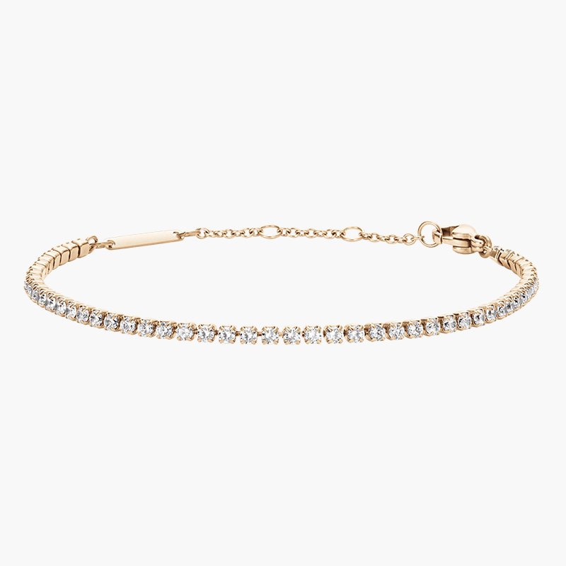 Daniel Wellington Bracciale Perfect Pair 185 In Pelle Italiana E Acciaio 316L - Argento
