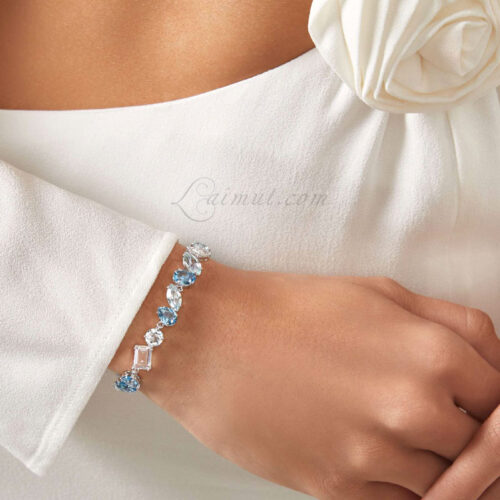 Vòng Swarovski Chính Hãng Blue Gema Bracelet 5666018