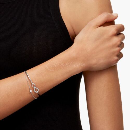 Vòng Swarovski Tình Yêu Chính Hãng Infinity Bangle 5520584