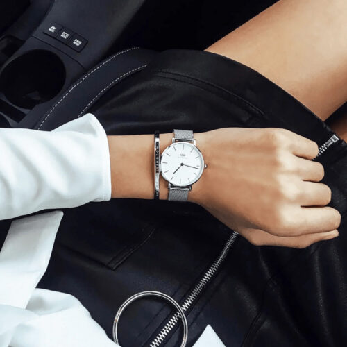 Vòng Tay Daniel Wellington DW00401655 DW00401646 Classic Bangle Chính Hãng Silver