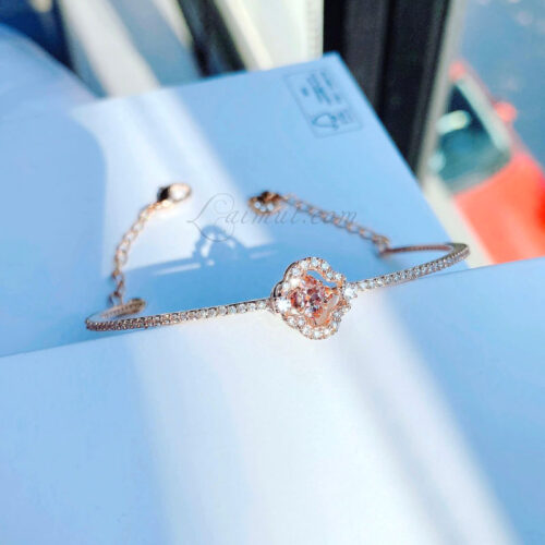 Vòng Tay Swarovski Cỏ 4 Lá Sparkling Dance Bangle 5516476