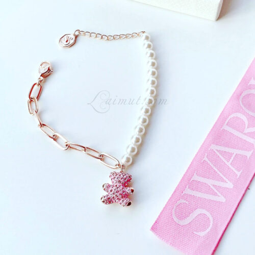 Vòng Tay Swarovski Gấu Ngọc Trai Chính Hãng Teddy Bracelet 5669169