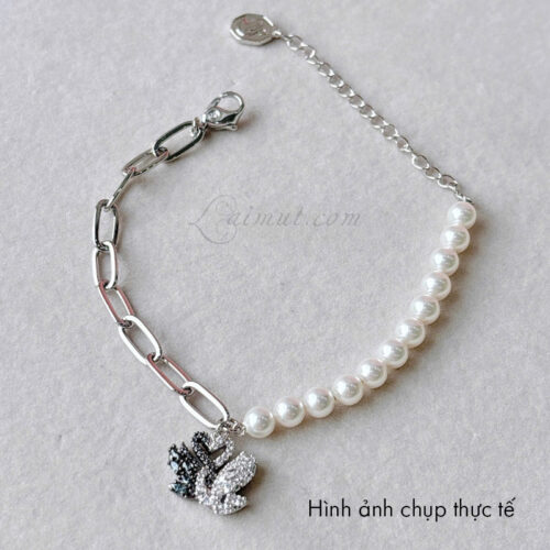 Vòng Tay Swarovski Thiên Nga Đôi Swan Bracelet 5705720